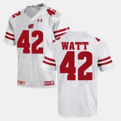 Men Wisconsin Badgers T.J Watt Alumni Football Game White Jersey