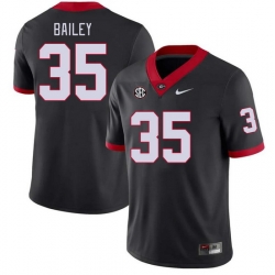 Men #35 Aidan Bailey Georgia Bulldogs College Football Jerseys Stitched-Black