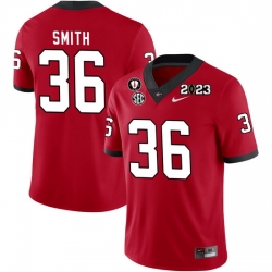 Men #36 Colby Smith Georgia Bulldogs 2022-23 CTP National Championship Football Jerseys