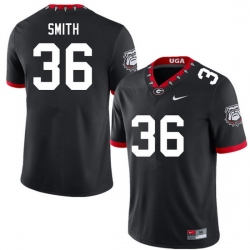 Men #36 Colby Smith Georgia Bulldogs College Football Jerseys Sale-100th Anniversary