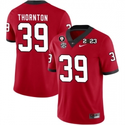 Men #39 Miles Thornton Georgia Bulldogs 2022-23 CTP National Championship Football Jerseys