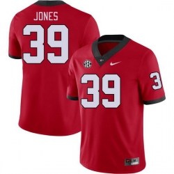 Men #39 Parker Jones Georgia Bulldogs College Football Jerseys Stitched-Red