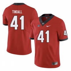 Men #41 Channing Tindall Georgia Bulldogs College Football Jerseys red