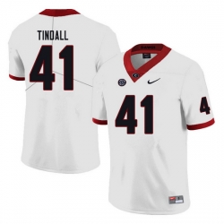 Men #41 Channing Tindall Georgia Bulldogs College Football Jerseys white