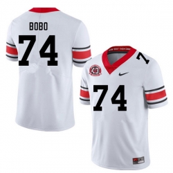 Men #74 Drew Bobo Georgia Bulldogs College Football Jerseys Sale-40th Anniversary