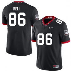 Men #86 Dillon Bell Georgia Bulldogs College Football Jerseys Sale-100th Anniversary