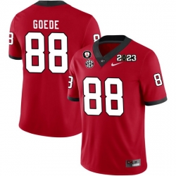 Men #88 Ryland Goede Georgia Bulldogs 2022-23 CTP National Championship Football Jerseys