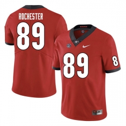 Men #89 Julian Rochester Georgia Bulldogs College Football Jerseys Sale-Red