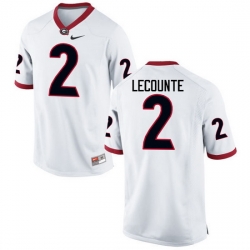 Men Georgia Bulldogs #2 Richard LeCounte College Football Jerseys-White