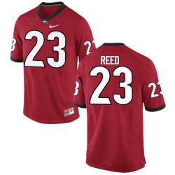 Men Georgia Bulldogs #23 J.R. Reed College Football Jerseys-Red