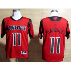 Louisville Cardinals 11 Luke Hancock Red College NCAA Jerseys