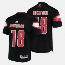 Louisville Cardinals Cole Hikutini College Football Black Jersey