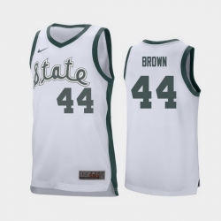 Michigan State Spartans Gabe Brown White Retro Replica Men'S Jersey