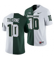 Michigan State Spartans Payton Thorne Michigan State Spartans Split Edition 2021 22 Jersey