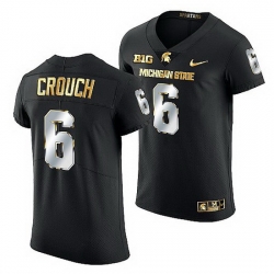 Michigan State Spartans Quavaris Crouch 2021 22 Golden Edition Limited Football Black Jersey