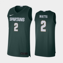 Michigan State Spartans Rocket Watts Green Limited Men'S Jersey