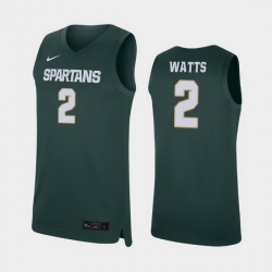 Michigan State Spartans Rocket Watts Green Replica Men'S Jersey