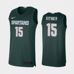 Michigan State Spartans Thomas Kithier Green Alumni Limited Men'S Jersey