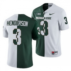 Michigan State Spartans Xavier Henderson Michigan State Spartans Split Edition 2021 22 Jersey