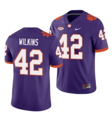 Clemson Tigers Christian Wilkins Purple College Football Men'S Jersey