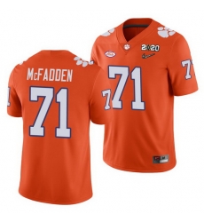 Clemson Tigers Jordan Mcfadden Orange College Football Men'S Jersey