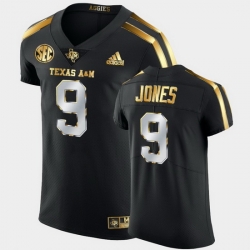 Men Texas A&M Aggies Hezekiah Jones Golden Edition Black Authentic Jersey