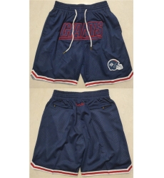 Men New York Giants Navy Shorts Run Small 2