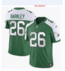 Men Philadelphia Eagles #6 SMITH Green White 2023 F U S E Throwback Vapor Untouchable Limited Stitched Football Jersey