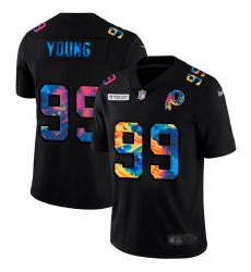 Washington Redskins 99 Chase Young Men Nike Multi Color Black 2020 NFL Crucial Catch Vapor Untouchable Limited Jersey