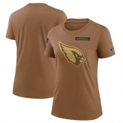 Women Arizona Cardinals 2023 Brown Salute To Service Legend Performance T Shirt