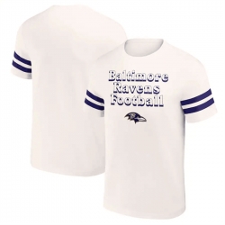 Men Baltimore Ravens Cream X Darius Rucker Collection Vintage T Shirt