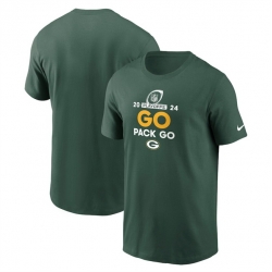 Men Green Bay Packers Green 2024 Playoffs T Shirt