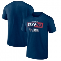 Men Houston Texans X Staple Navy Logo Lockup T Shirt