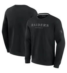 Men Fanatics Black Las Vegas Raiders Elements Unlimited Fleece Pullover Sweatshirt