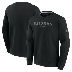 Men Fanatics Black Las Vegas Raiders Elements Unlimited Fleece Pullover Sweatshirt