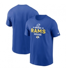 Men Los Angeles Rams Blue 2024 Playoffs T Shirt