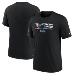 Men Tennessee Titans 2022 Black Crucial Catch Performance T Shirt