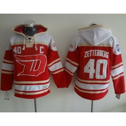 Men Detroit Red Wings 40 Henrik Zetterberg Red 2016 Stadium Series NHL Hoodie