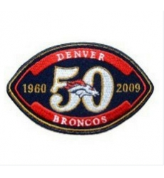 Stitched Denver Broncos 50th Anniversary Jersey Patch