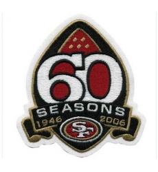 Stitched San Francisco 49ers 60th Season Jersey Patch (2006)