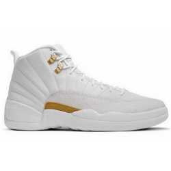 2016 Air Jordan 12 OVO PEs White Mtlc Gold White