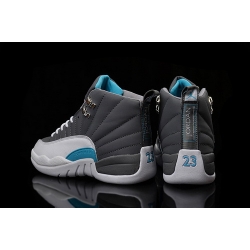 Air Jordan 12 Men Shoes Grey White