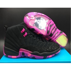 Air Jordan 12 Retro 2018 New Charitable Men Black Purple Shoes