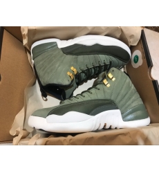 Air Jordan 12 Retro Army Green Men Shoes