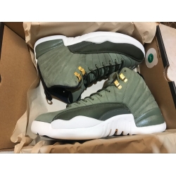 Air Jordan 12 Retro Army Green Men Shoes