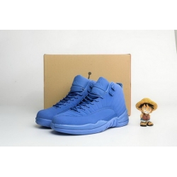 Air Jordan 12 Retro Men Shoes Full Blue