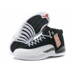 Air Jordan 12 Shoes 2015 Mens Anti Fur Black White