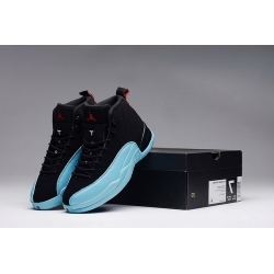 Air Jordan 12 Shoes 2015 Mens Black Blue