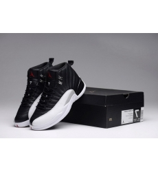 Air Jordan 12 Shoes 2015 Mens Black White