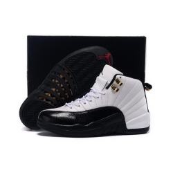 Air Jordan 12 Shoes 2015 Mens Classical White Black